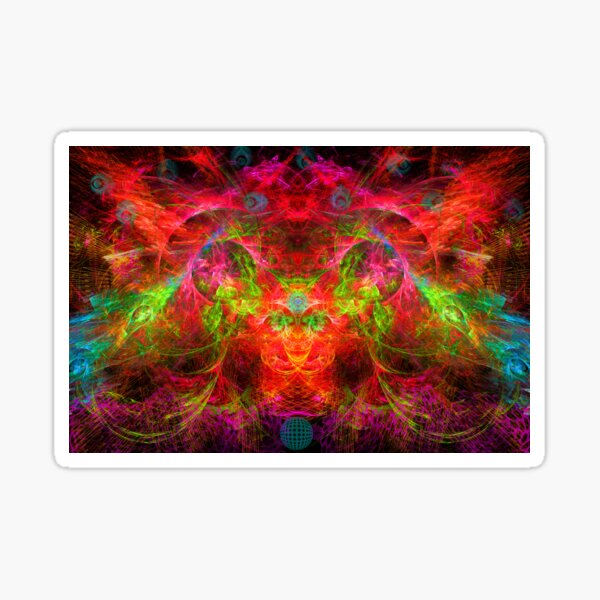"The Flying Shaman" Sticker for Sale by DiscordDreams | Redbubble
