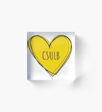 CSULB HEART Acrylic Block