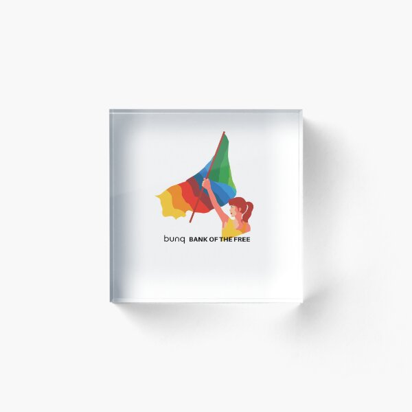 bunq flag Acrylic Block