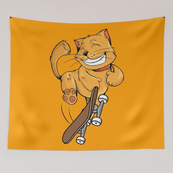 Item preview, Cat with skateboard designed and sold by emphatic.