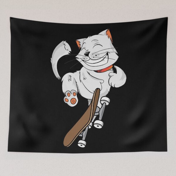 Item preview, Cat with skateboard designed and sold by emphatic.