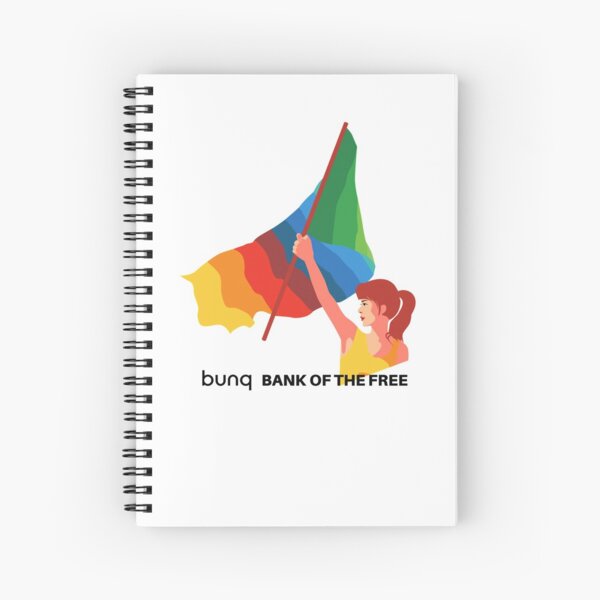 bunq flag Spiral Notebook