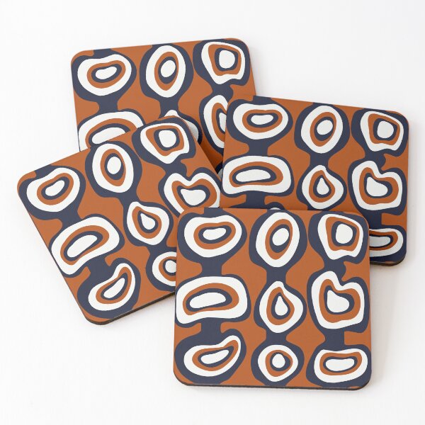 Item preview, Cells - Navy Rust White designed and sold by BlertaDK.