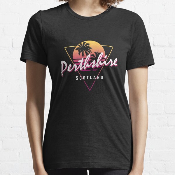 Item preview, Funny 80s Retro Sunset 'Perthshire' Scotland designed and sold by dinosareforever.