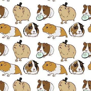 Artwork thumbnail, Guinea Pigs pattern by EllenorMererid