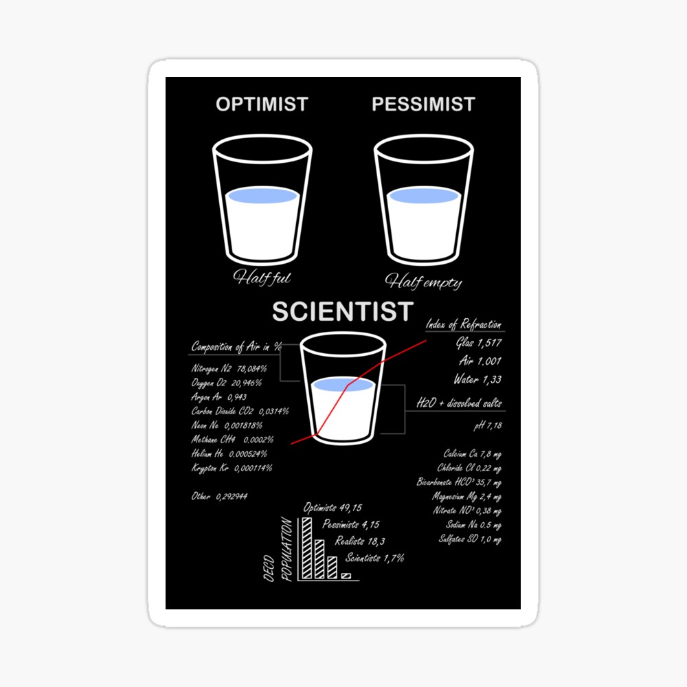 Stevenson echtgenoot Afbreken The glass is half-scientific view" Poster for Sale by Quentin1984 |  Redbubble