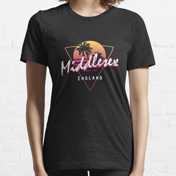 Funny 80s Retro Sunset 'Middlesex' England Essential T-Shirt