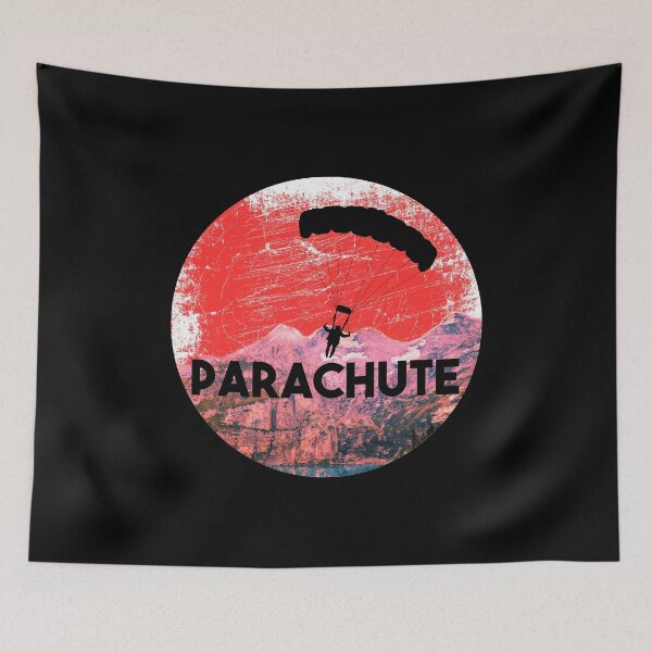 Aperçu de l'œuvre Cadeau de paysage de montagne en parachute créée et vendue par RetroFuchs.