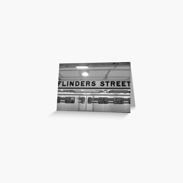 flinders st station Greeting Card