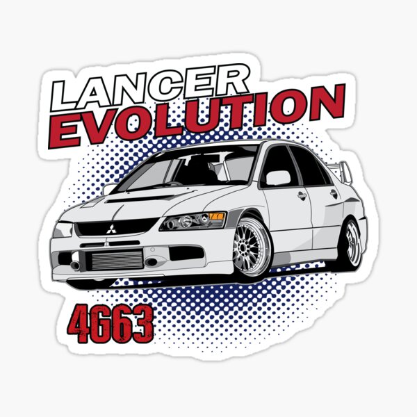 自動車/バイクmitsubishi starion and evo9 sticker set - その他