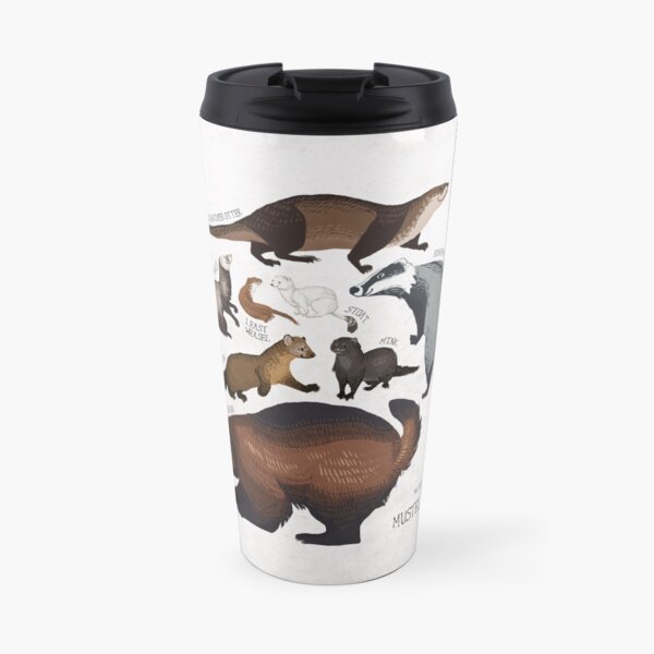 Mustélidos Taza de viaje