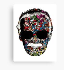 Stan Lee - Man of many faces Canvas Print