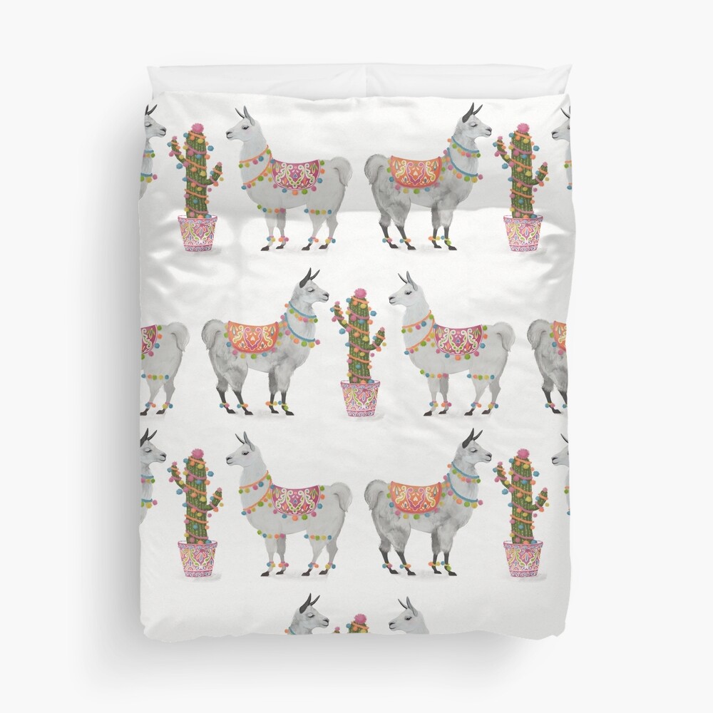"llamas" Duvet Cover by lauragraves Redbubble