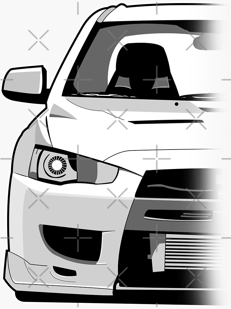 "Evo X" Sticker for Sale by TunerApparel Redbubble