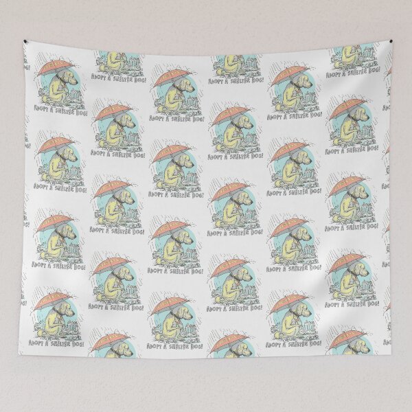 Item preview, Adopt Save a Shelter Dog Umbrella designed and sold by MudgeStudios.