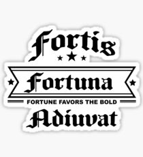 Fortis Fortune Adiuvat Stickers | Redbubble