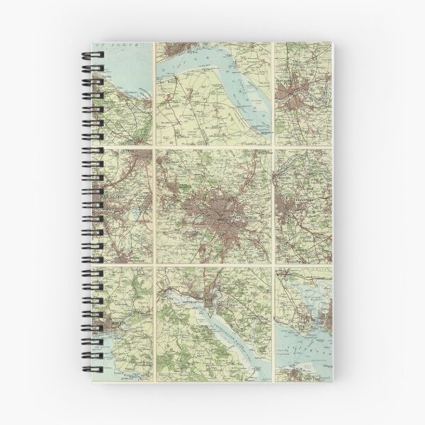 Item preview, Vintage Map of Cities of England & Scotland (1922) designed and sold by BravuraMedia.