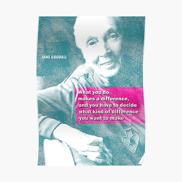 Jane Goodall Quote 4 Poster