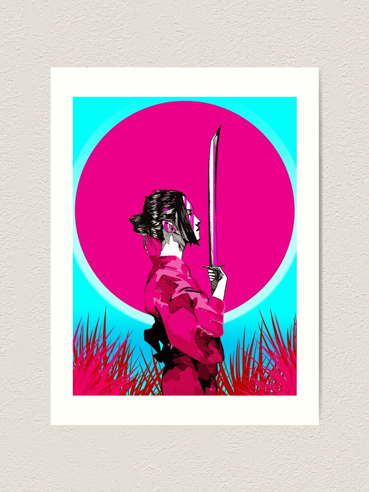 Samurai Girl Art Print By Jordanshergold Redbubble