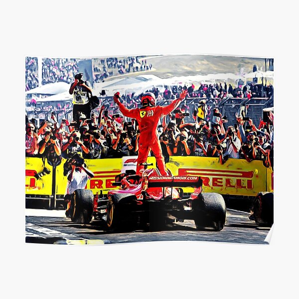 Kimi Raikkonen - Grand Prix USA 2018 Poster