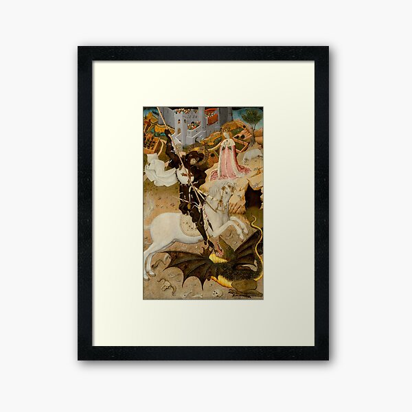 Saint George and the Dragon Framed Art Print