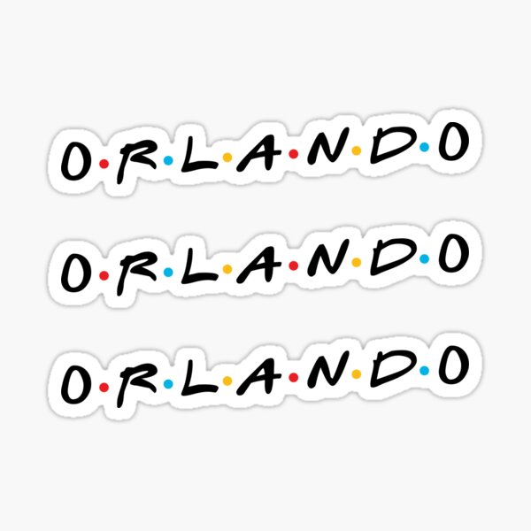 "Orlando" Sticker by haztx Redbubble