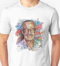 Stan Lee Collage - Tribute Slim Fit T-Shirt