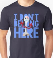 "Ich gehöre nicht hierher" Slim Fit T-Shirt