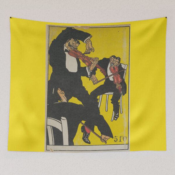 Item preview, Vintage Illustration of Violinists (1911) designed and sold by BravuraMedia.