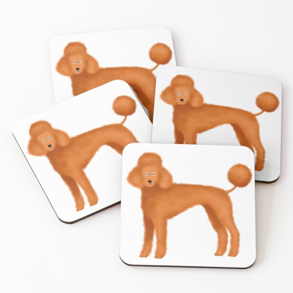 Item preview, Red Poodles Pattern (White Background) designed and sold by illucalliart.