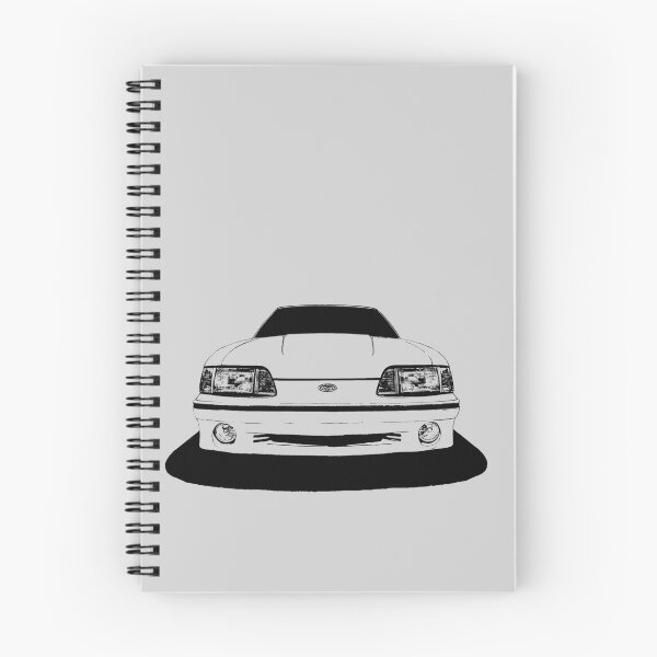 Item preview, Ford Mustang  GT (fox body) - stylized black on light background  designed and sold by mal-photography.
