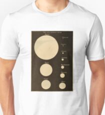 Astronomy for the Use of Schools and Academies (1882) - The Sun as Seen from the Each Planet Unisex T-Shirt