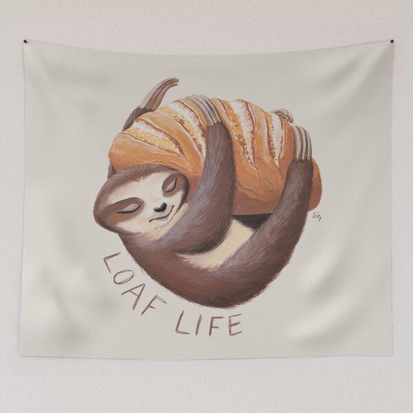 Item preview, Loaf Life Sloth designed and sold by Theysaurus.
