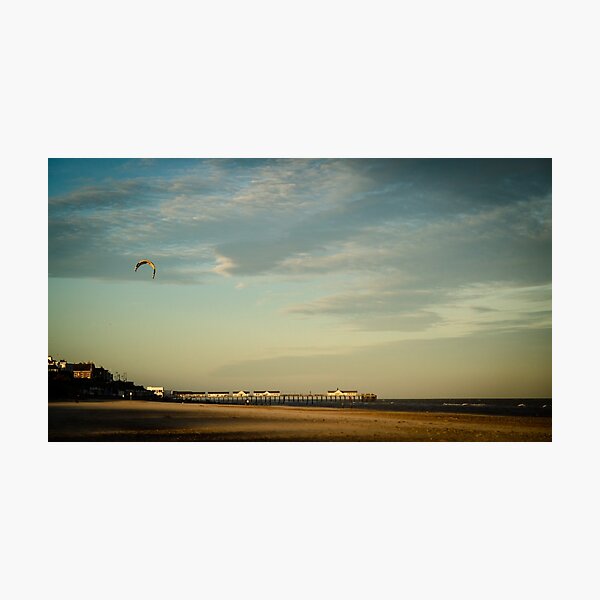 Kite Flying at Southwold Photographic Print