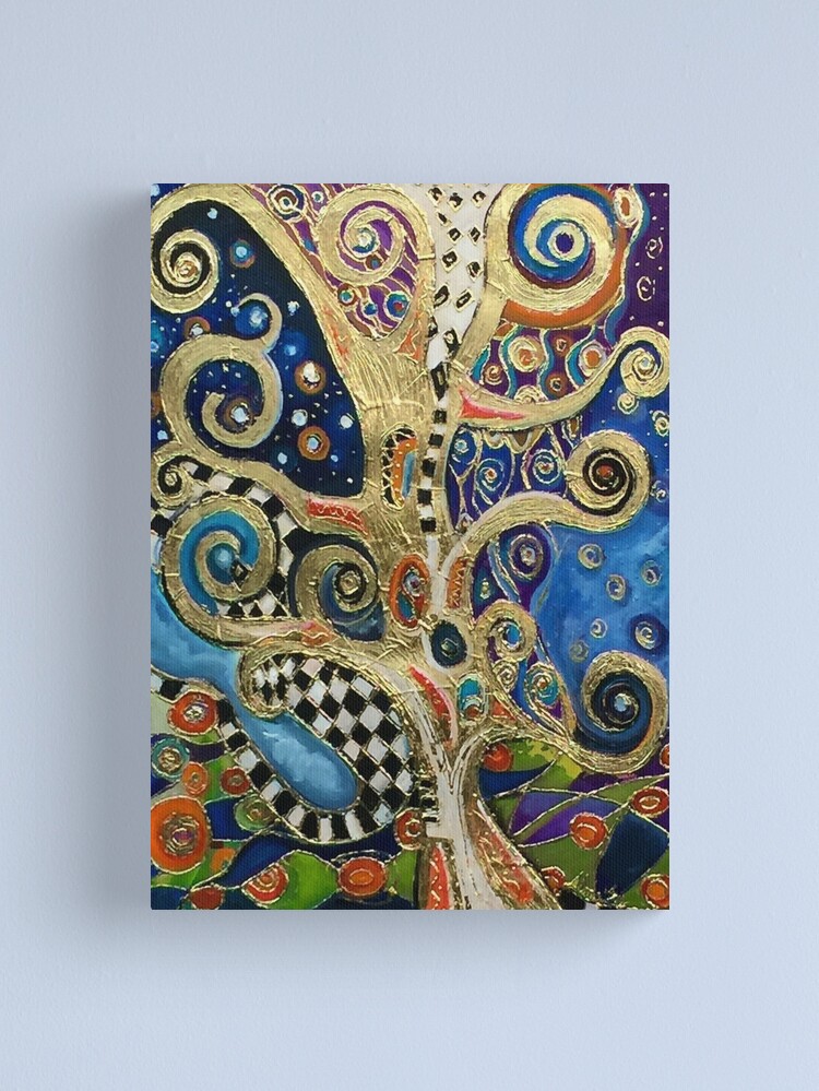 Alternate view of The Changing Seasons of Klimt Canvas Print