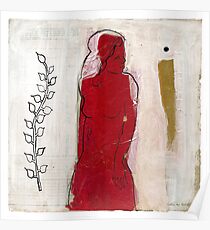 woman in red Poster