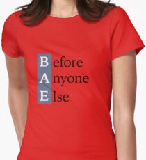 BAE - Before Anyone Else Social Media Acronym Graphic Women's Fitted T-Shirt