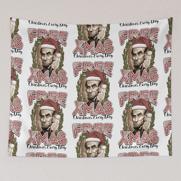 Artikelvorschau, Kostenlose Xmas Abe Lincoln Weihnachtsmütze entworfen und verkauft von MudgeStudios.