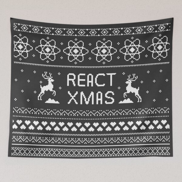 Item preview, React Xmas Winter Pattern designed and sold by hipstuff.