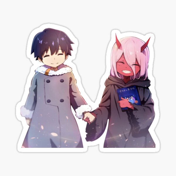 Hiro et Zero Two | Chéri dans le Franxx Sticker