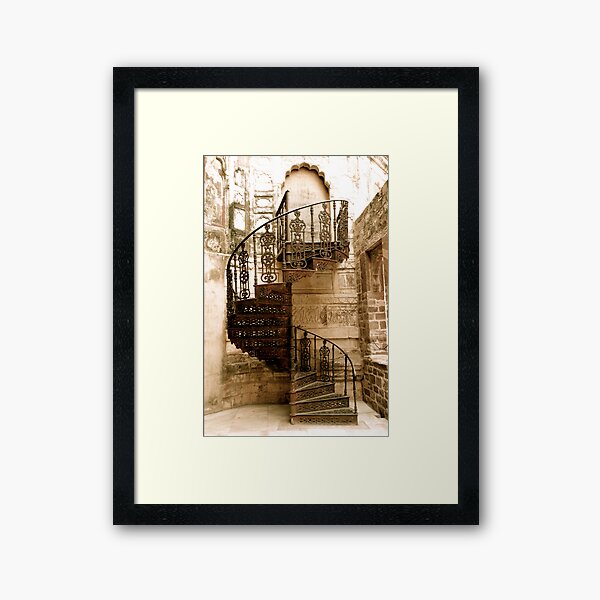 going up Framed Art Print