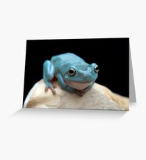 The happy frog Greeting Card