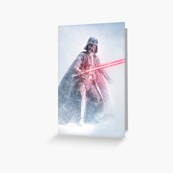 Dark Wizard In The Snow Greeting Card