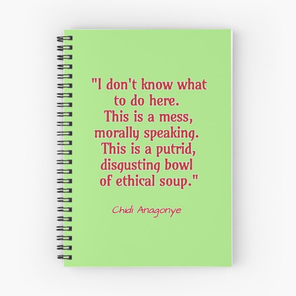 Item preview, I don't know what to do here.  This is a mess, morally speaking.  This is a putrid, disgusting bowl  of ethical soup - Chidi Anagonye, The Good Place  designed and sold by nopemom.