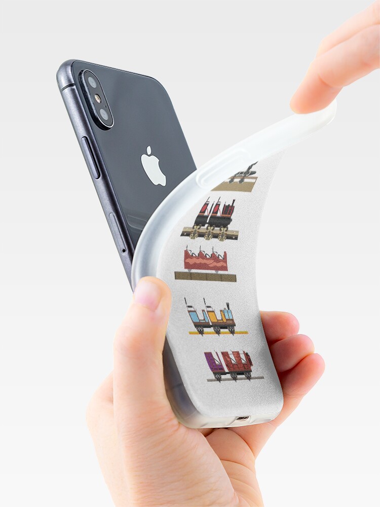 Alternate view of Liseberg Coaster Cars Design iPhone Case & Cover