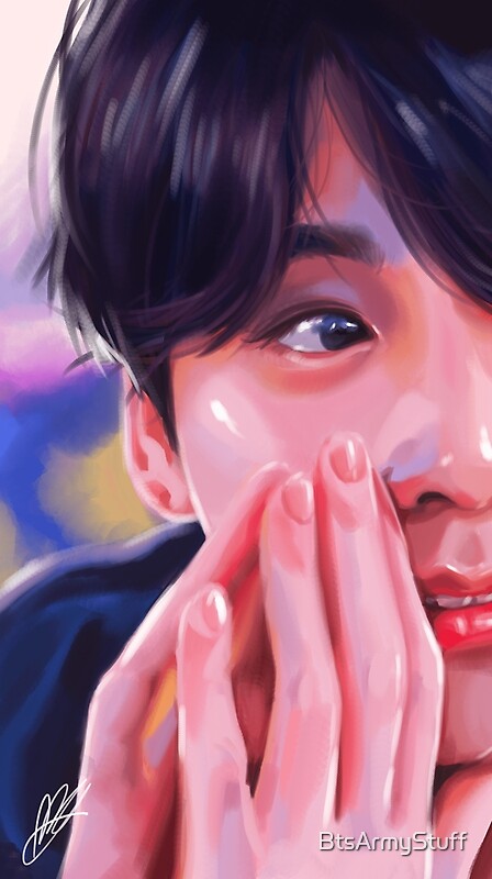 "BTS Jungkook fanart (oil paint) " by BtsArmyStuff | Redbubble