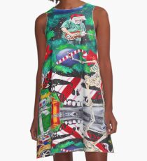 Vestido acampanado De pie en la luna (navidad)