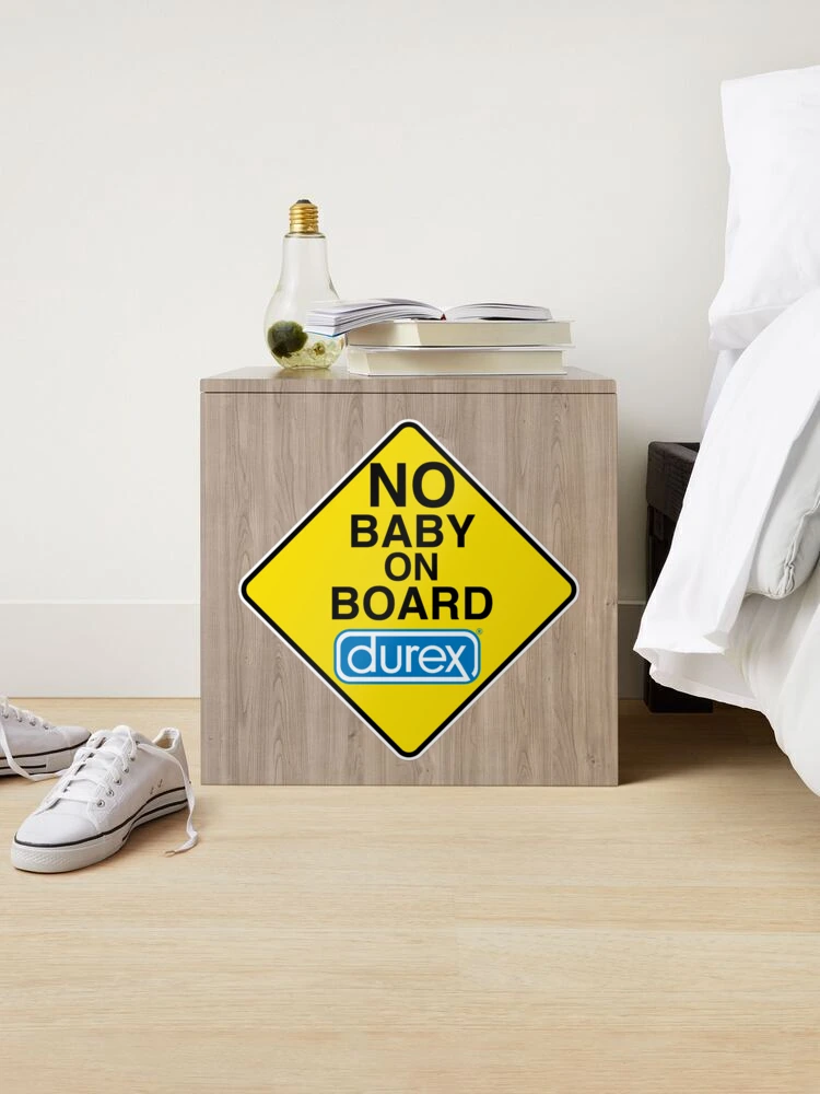 Warning!! No baby on board Bumper Sticker – STICK IT UP