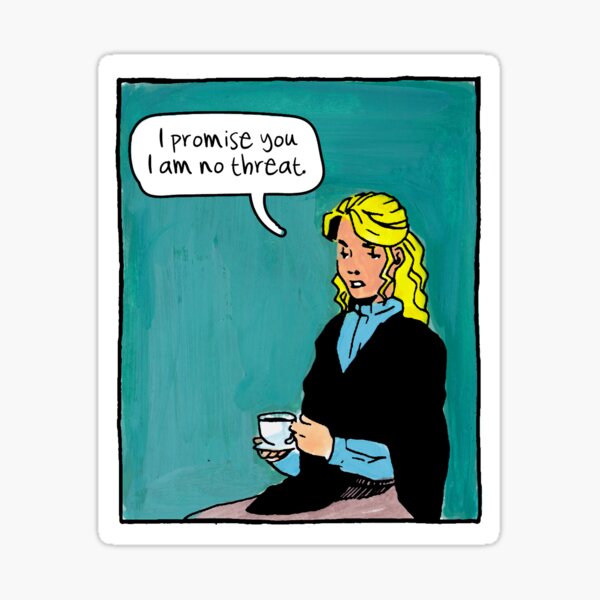 Not a Threat | Comic Panel Sticker