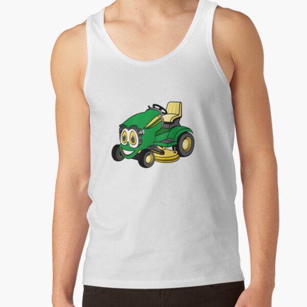 Green Riding Lawn Mower Tank Top